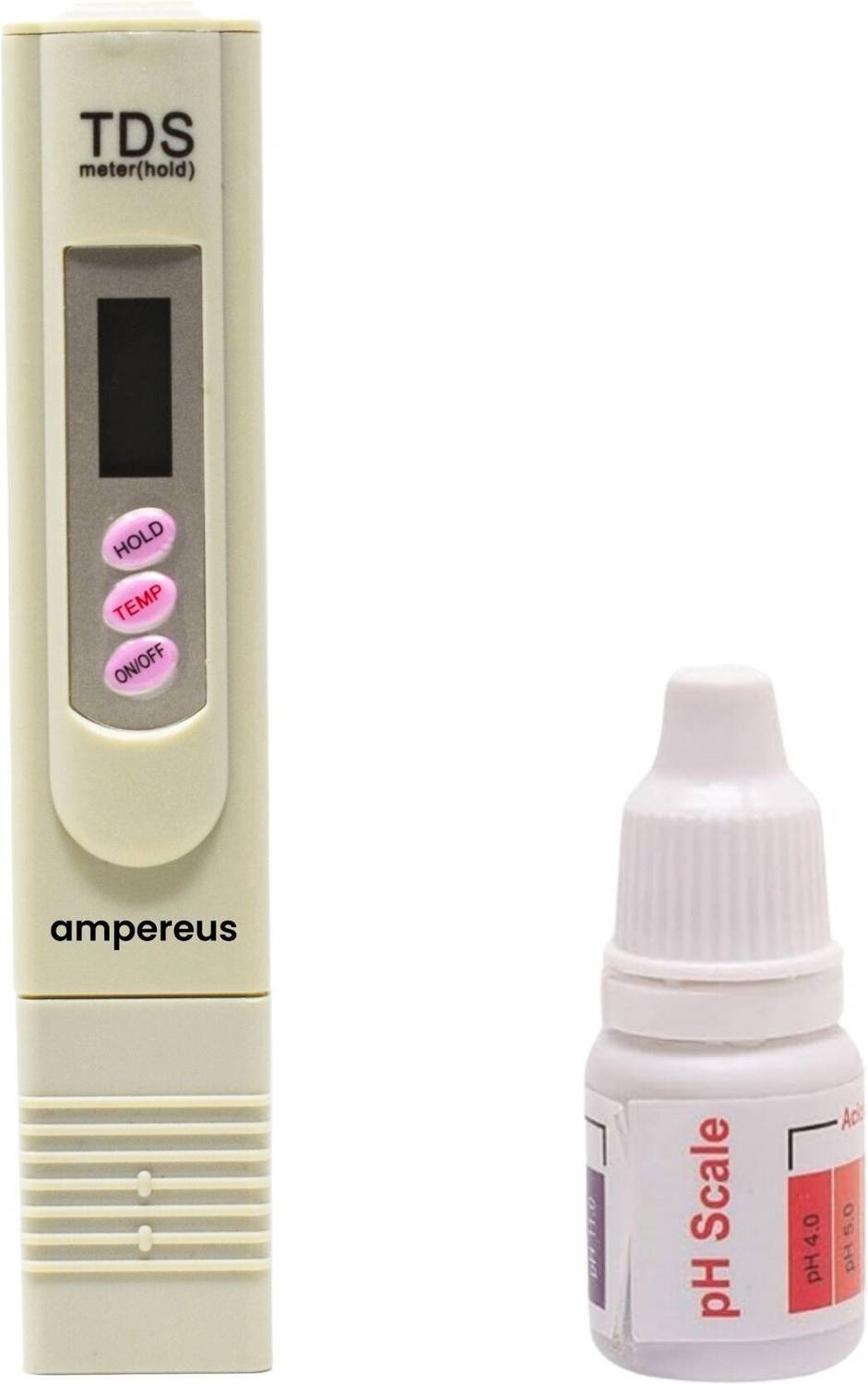 AMPEREUS TDS Meter, Water TDS Meter, Water Testing Meter with pH Bottle Digital TDS Meter