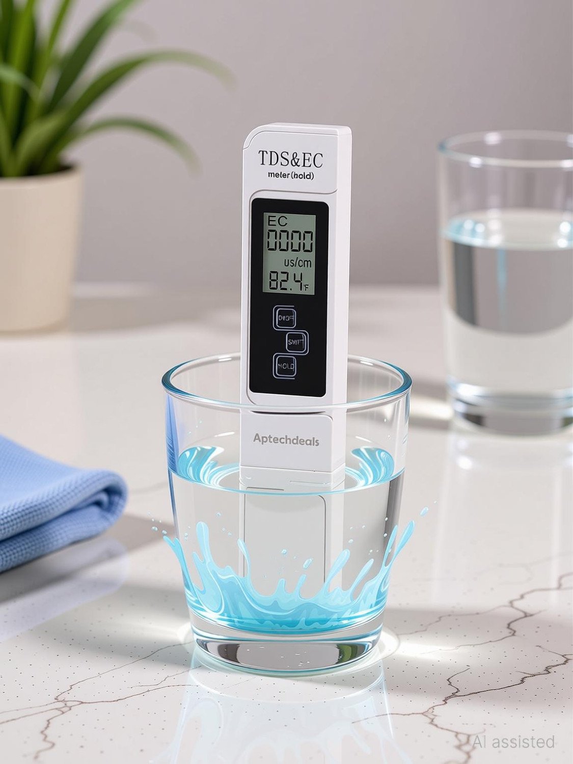 Image of APTECHDEALS 3 in 1 TDS EC & Temperature Digital TDS Meter