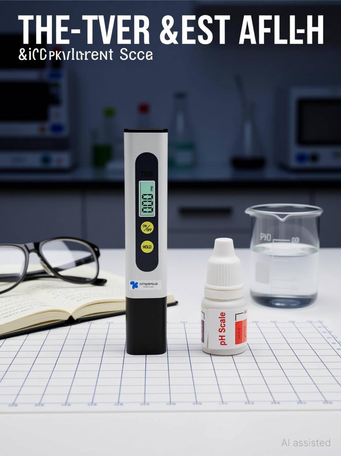 AMPEREUS TDS Meter with pH Bottle - Accurate Water Testing Meter & TDS Check Machine Digital TDS Meter