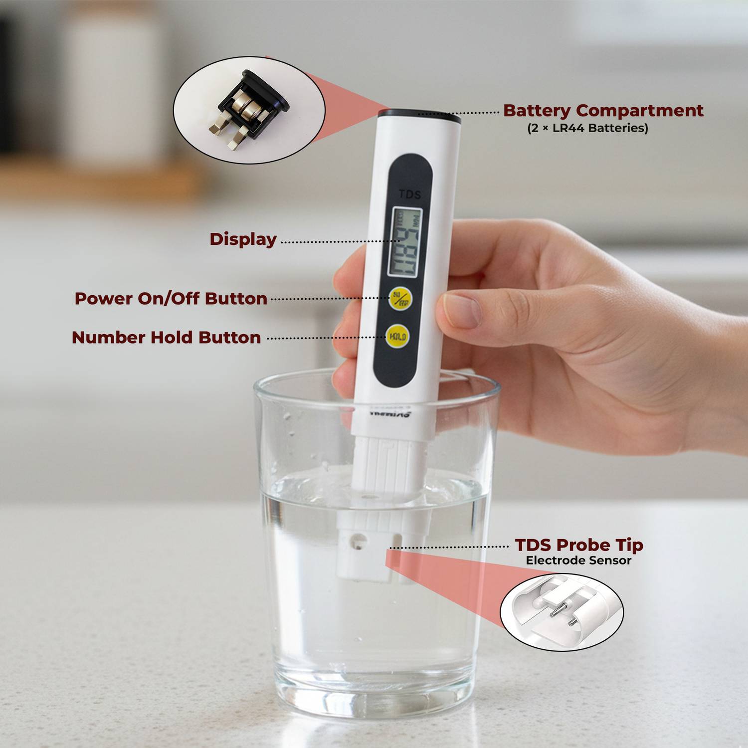 tHemiStO TH-TDS10 Digital TDS Meter - Image 2