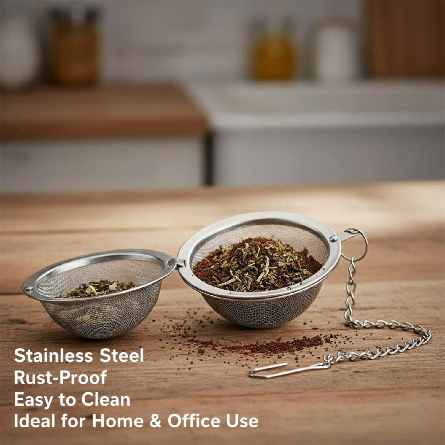 Image of Lucacci Stainless Steel Ball Infuser Mesh Filter Tea Strainer