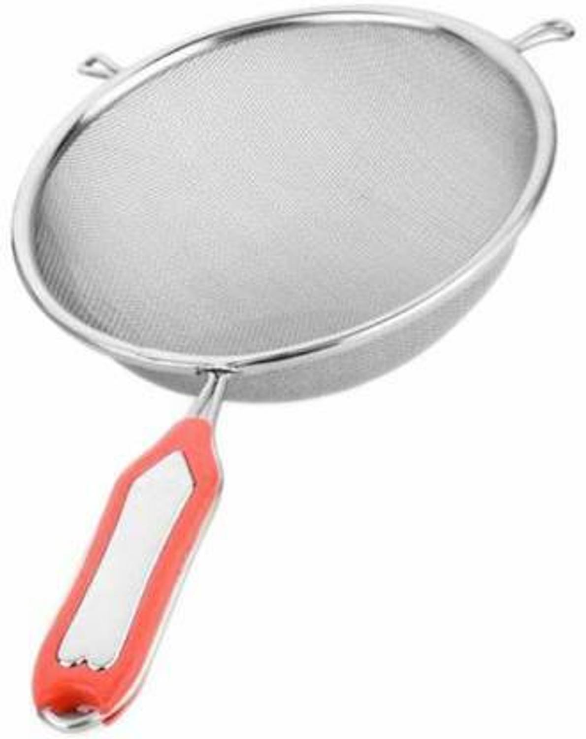 Abicon Steel Juice/Soup/Tea/Milk Strainer Chalni Collapsible Strainer