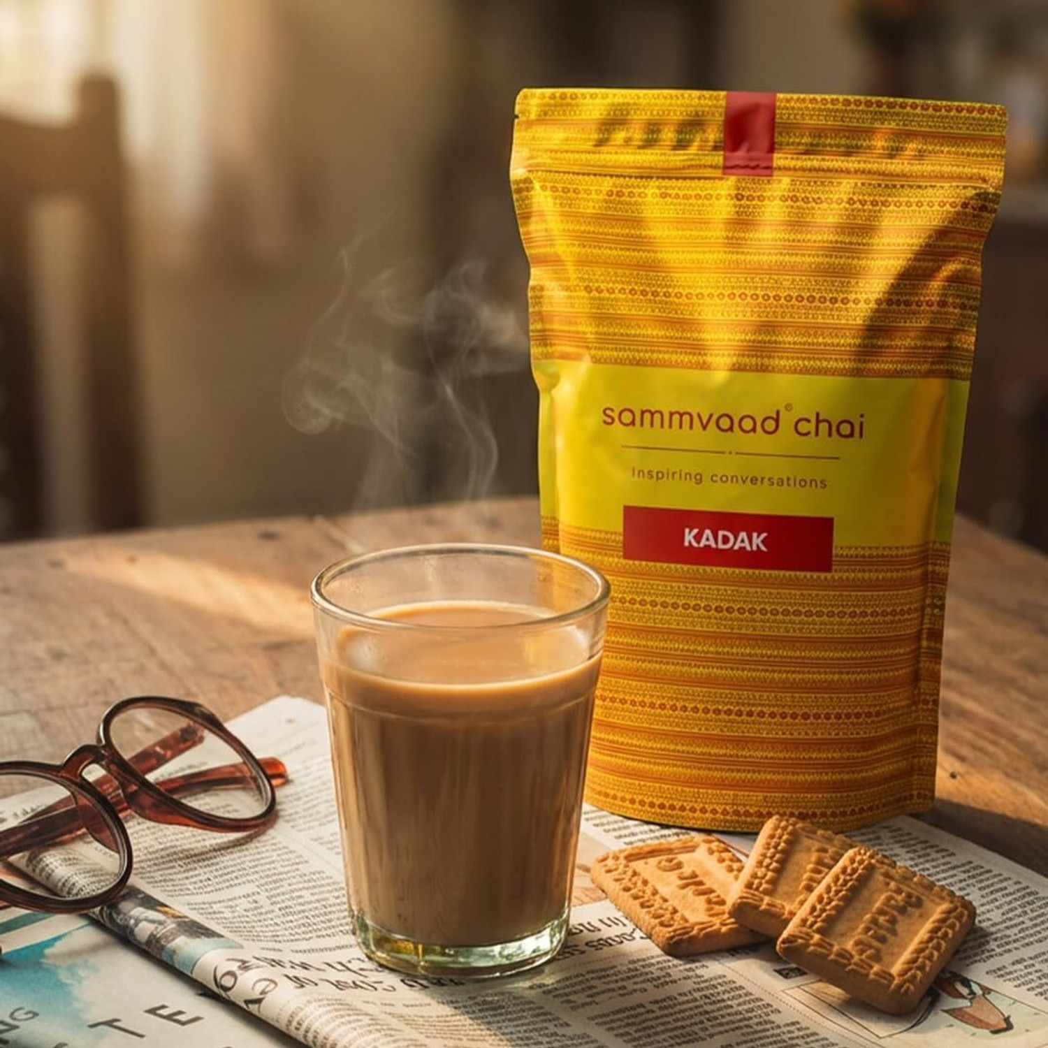 Image of Sammvaad Kadak Assam CTC Tea Black Tea Pouch