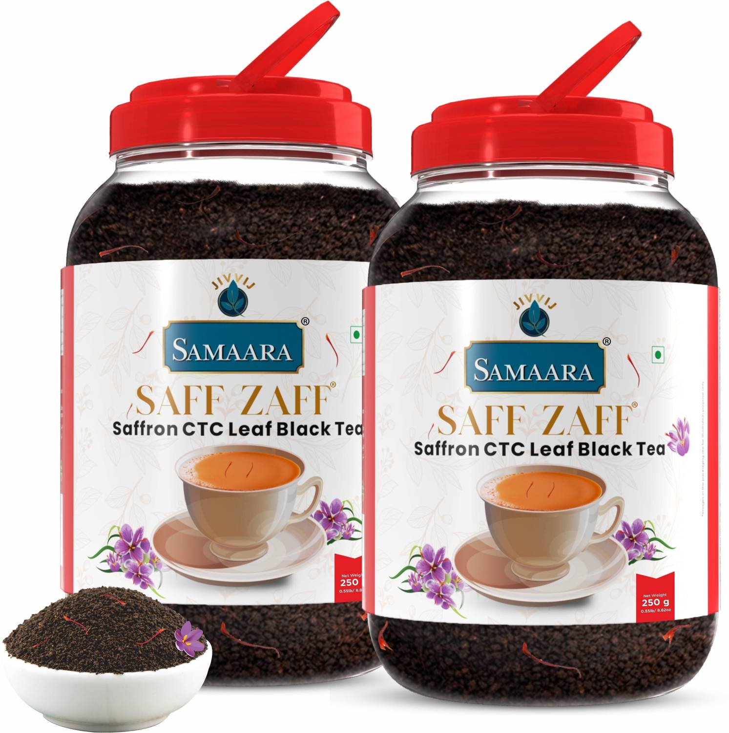 Jivvij Samaara Saff Zaff CTC Kesar Saffron Saffron Black Tea Maso
