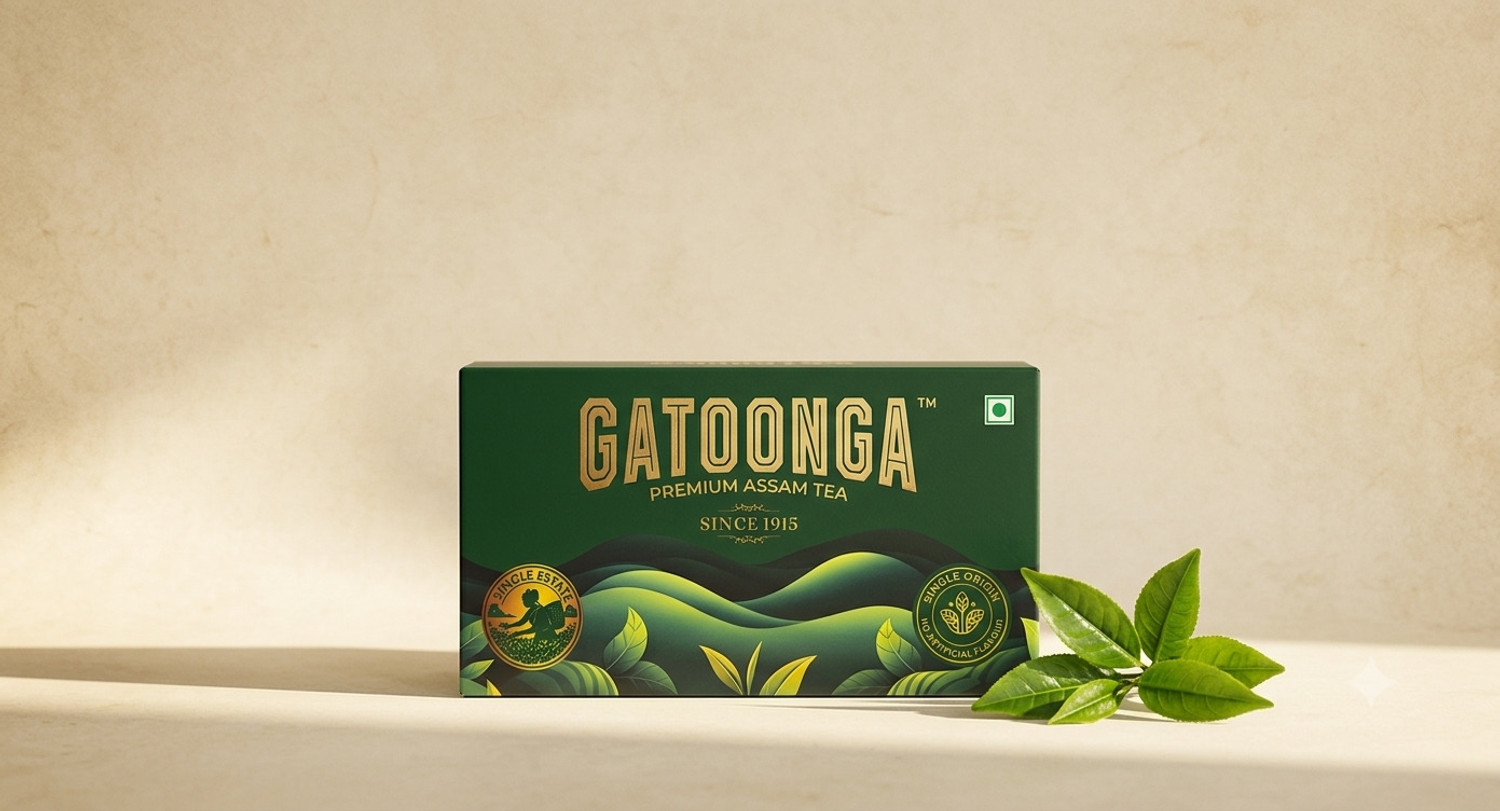 Image of Gatoonga GATOONGA CTC Assam-Tea Tea Bag Black Tea Bags Box