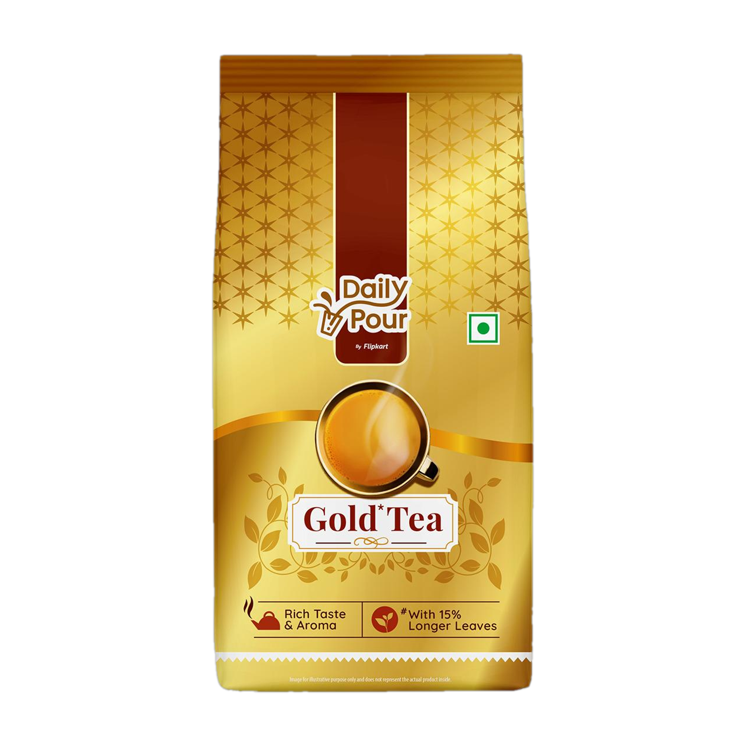 Image of Daily Pour by Flipkart Gold Tea Pouch