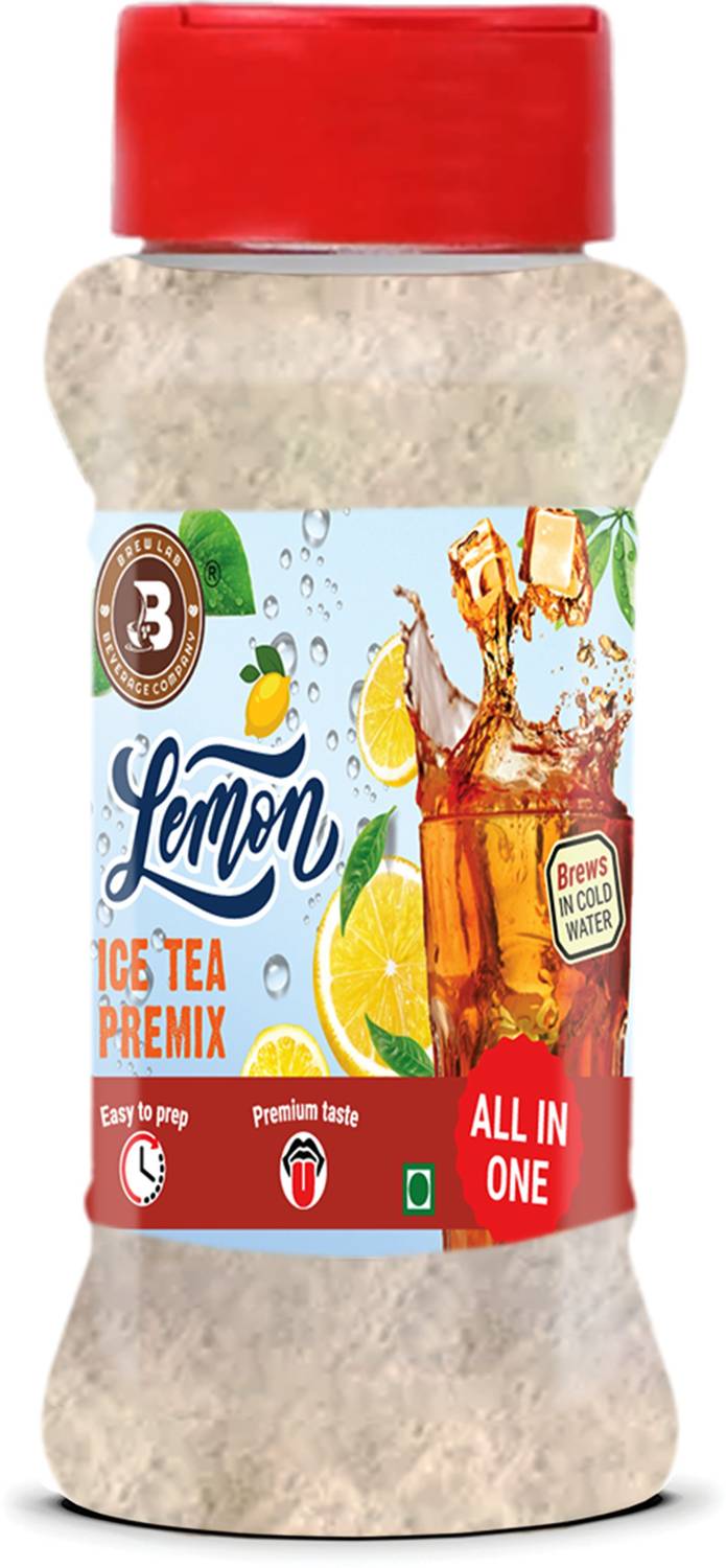 Brew Lab Lemon Ice Tea Premix | Build Immunity & Digestion | Easy to use Lemon Iced Tea Vacuum Pack