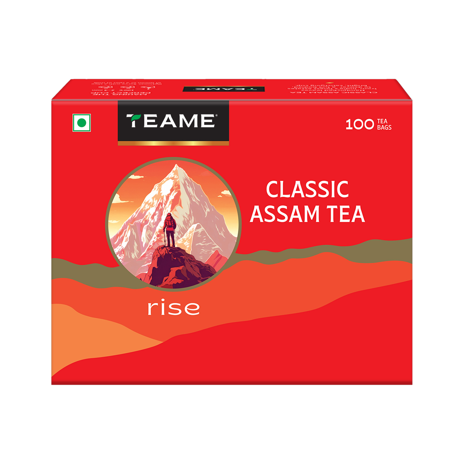 Image of TE-A-ME Classic Assam Black Tea, 2g of Premium Assam Tea in Each Unflavoured Black Tea Bags Box