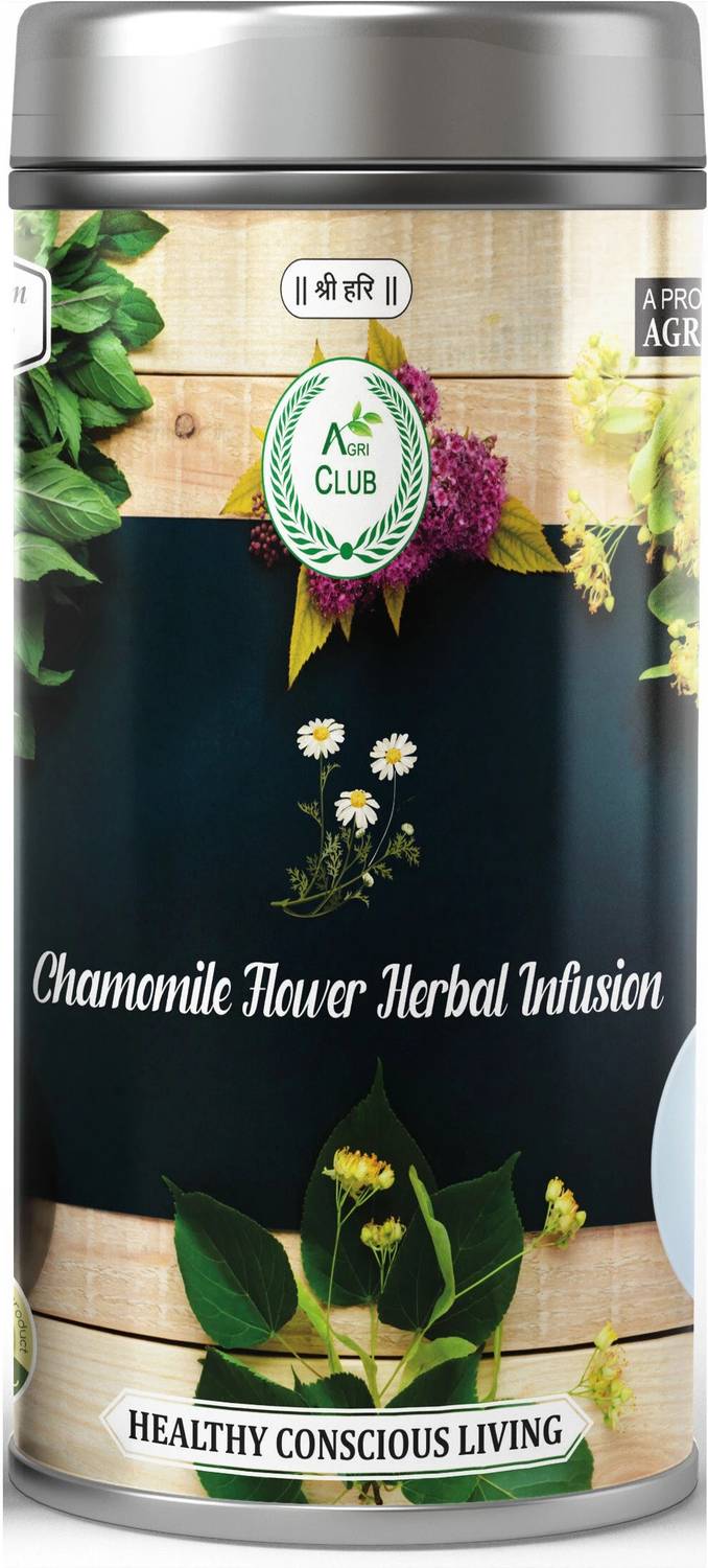 AGRI CLUB Chamomile Flower Infusion Tea 50gm Chamomile Infusion Tea Plastic Bottle