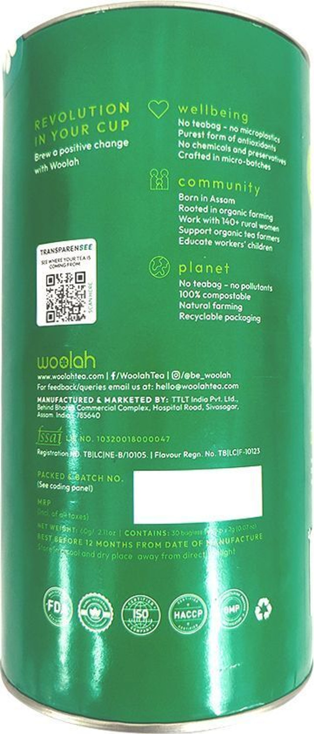 Image of woolah Rare Green Tea + Arjuna & Cinnamon Cinnamon Green Tea Box
