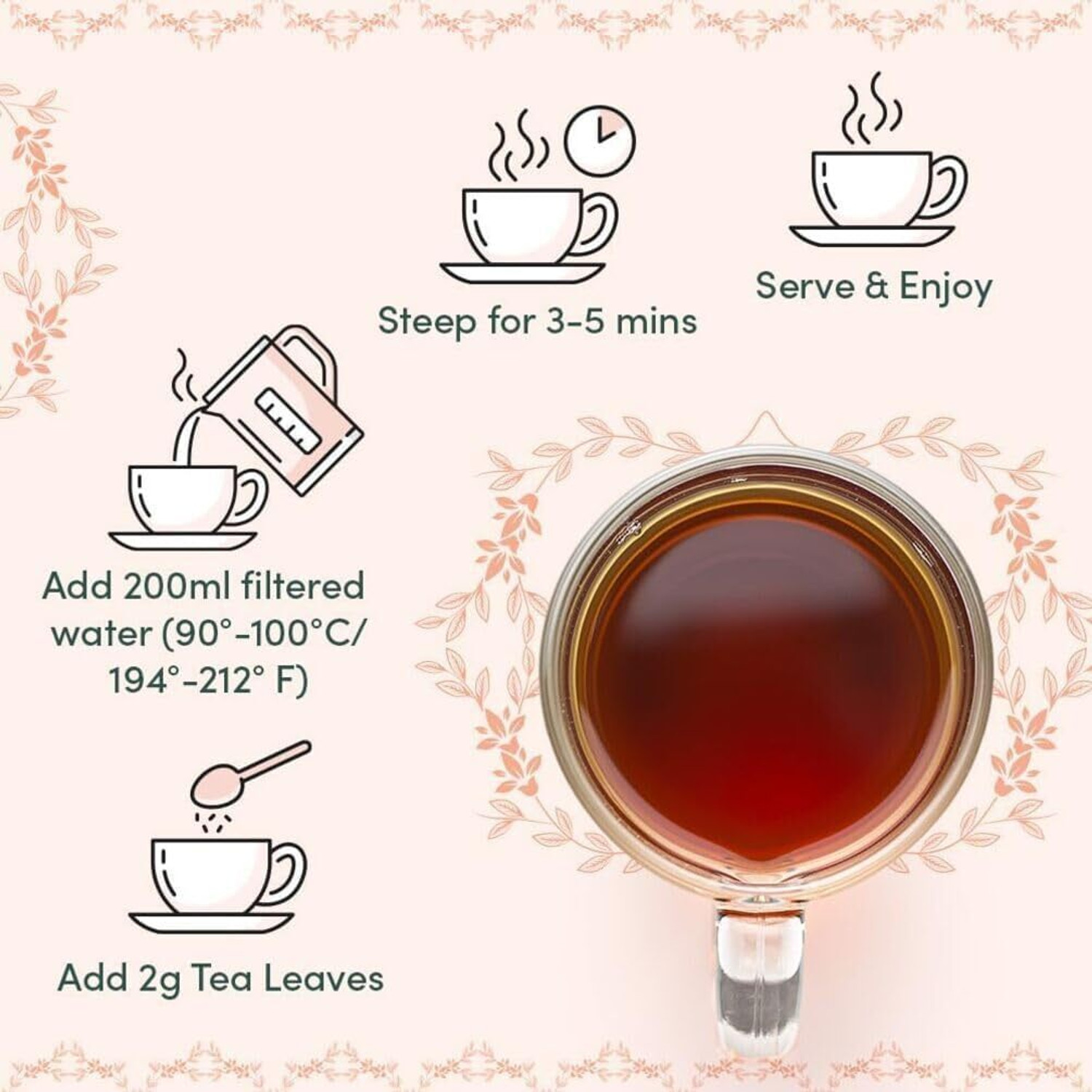 Image of Vahdam Blush - 3 Assorted Assorted Tea Blend Festive Gift Box