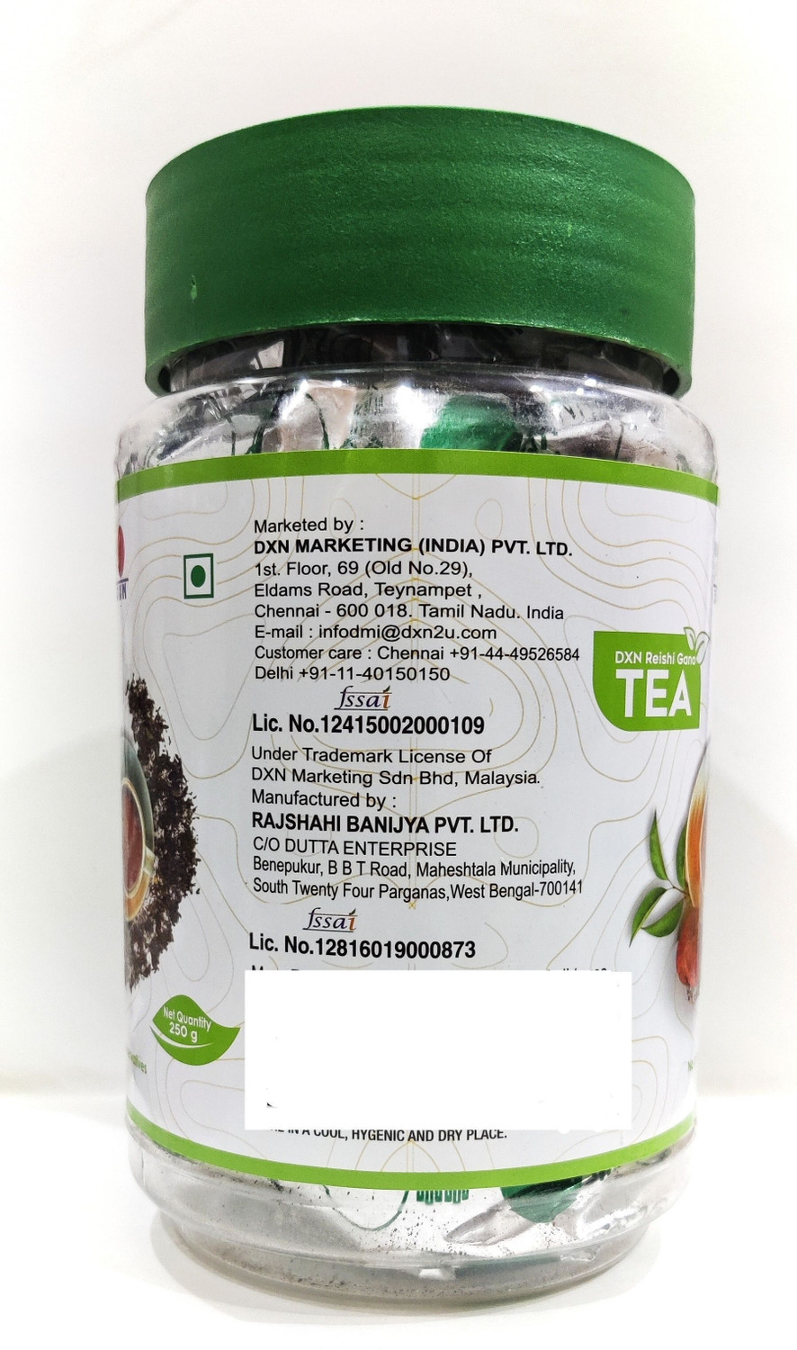 Image of DXN reishi gano tea Unflavoured Black Tea Plastic Bottle