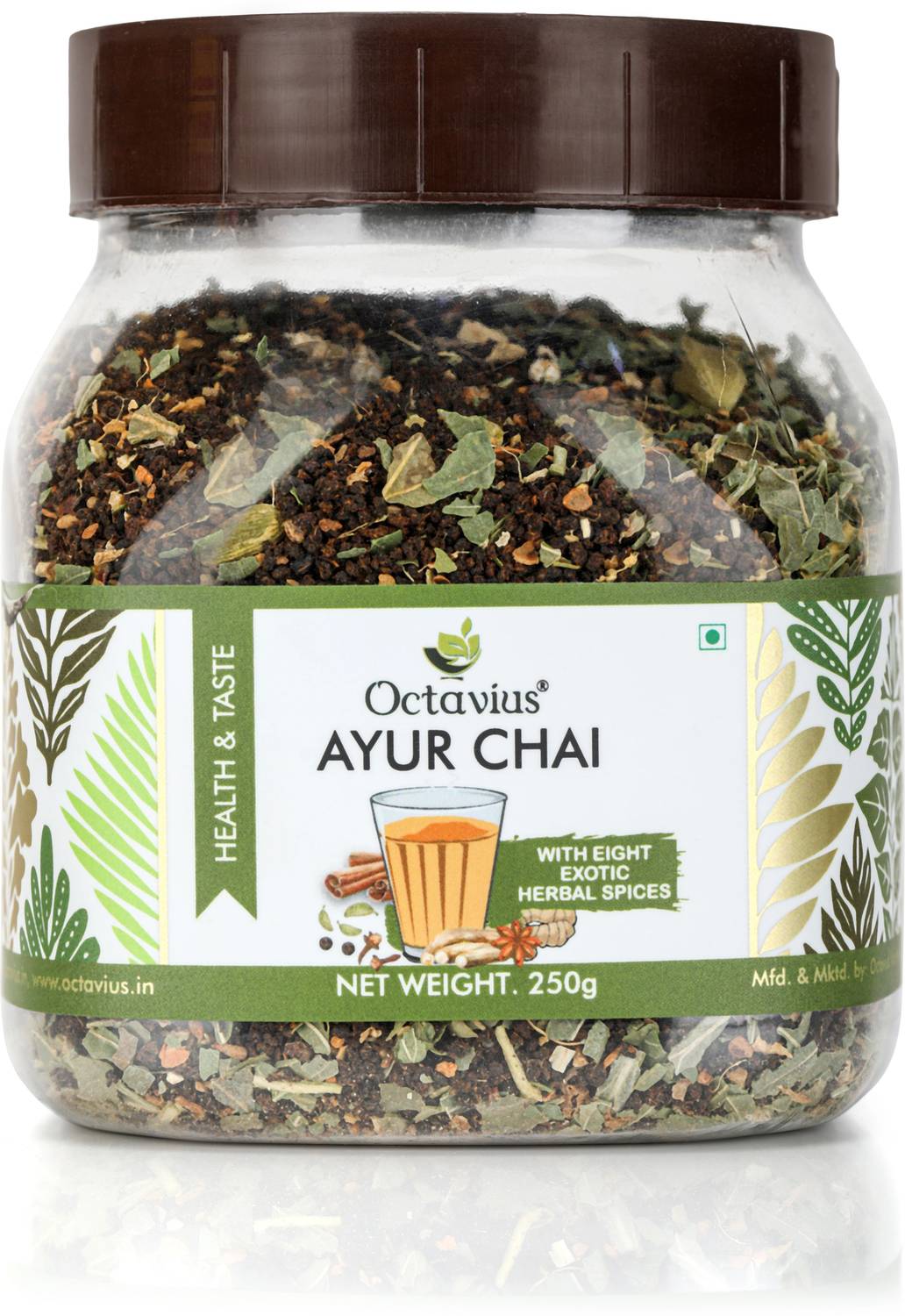 Octavius Ayur Chai Nature Care Tea With Indian Ayurvedic Herbs As