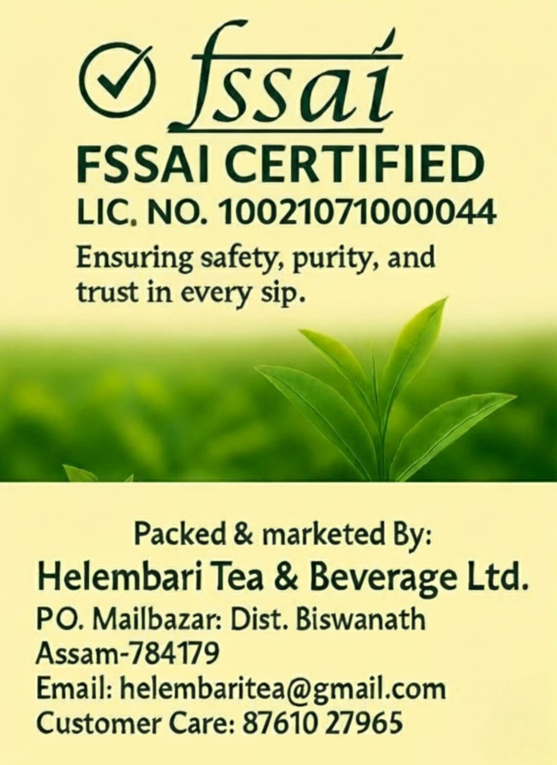 Image of HELEMBARI TEA High Quality Assam CTC Chai | Tea Premium-1kg(4*250gm) Tea Pouch