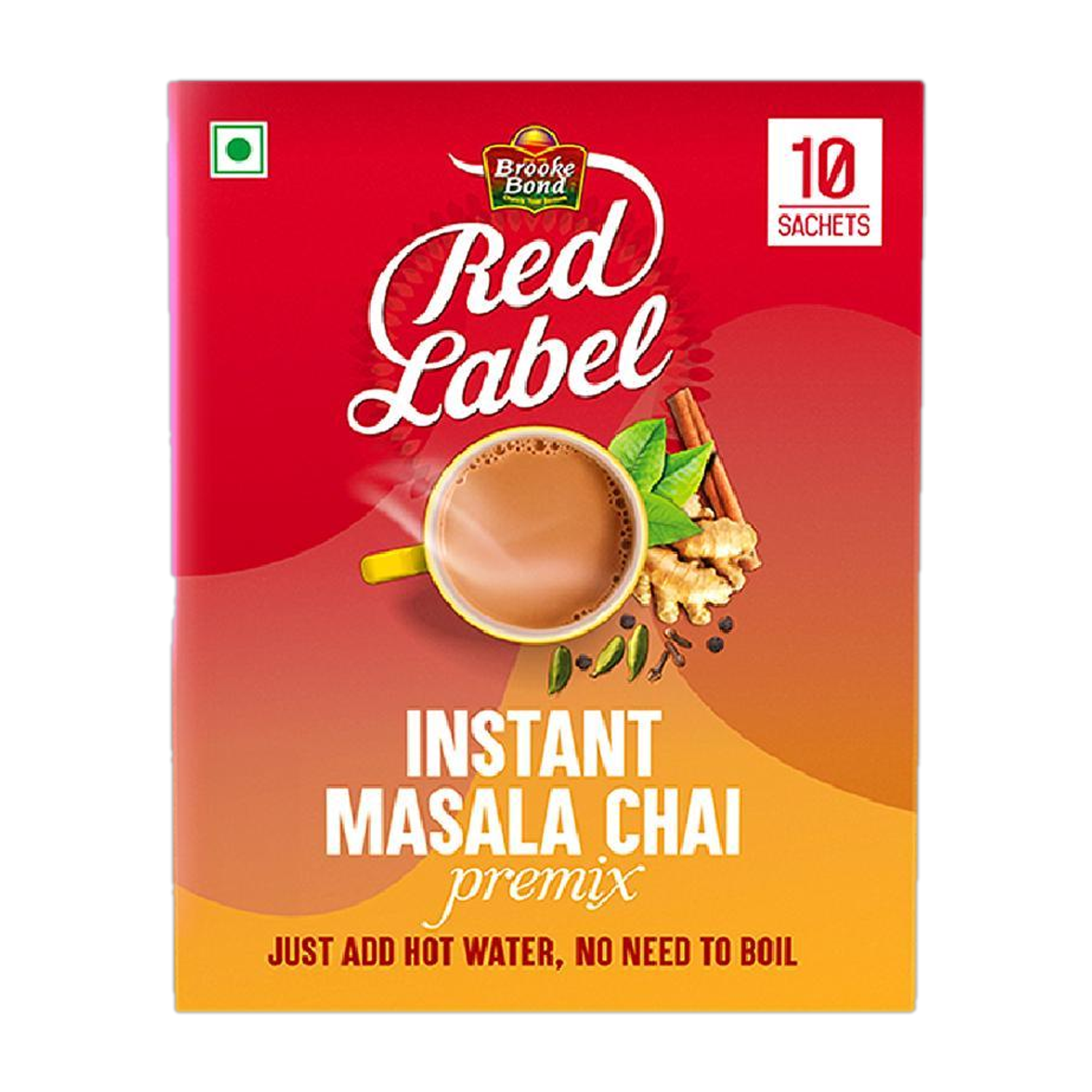 Image of Red Label Instant Masala Chai premix - 13g*10 sachets Masala Tea Box