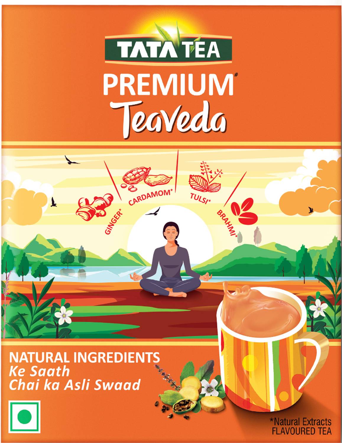 Tata Tea Premium Teaveda Tulsi, Cardamom, Ginger Black Tea Box Rs. 85 - Flipkart