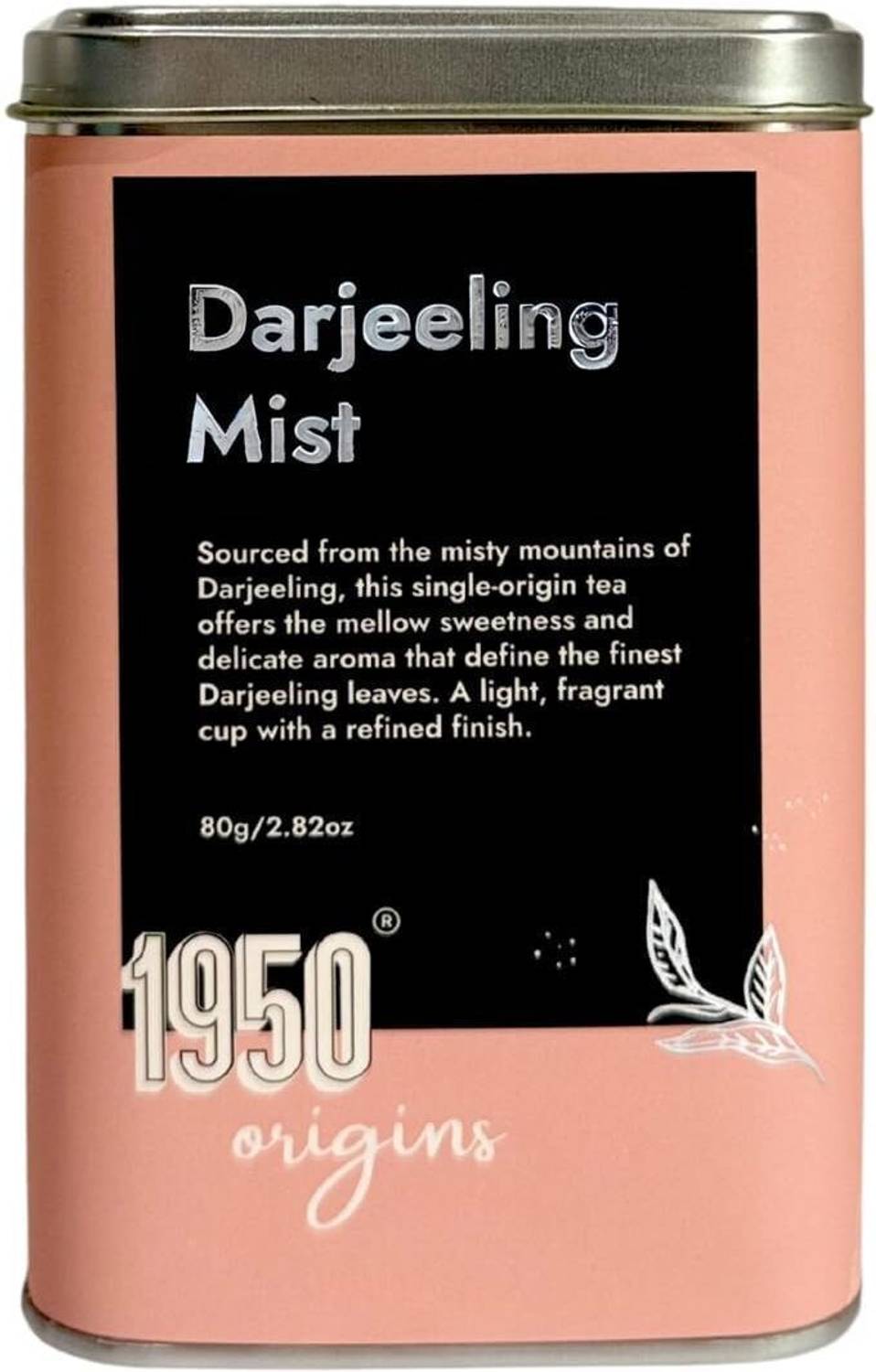 1950 Origins Darjeeling Mist | Premium Black Tea | Darjeeling Long leaf Tea,80g Loose Leaves Black Tea Tin