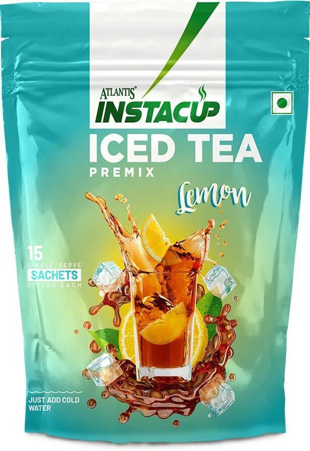 ATLANTIS Instacup Lemon Iced Tea Premix Single Serve Sachets Lemon Iced Tea Pouch