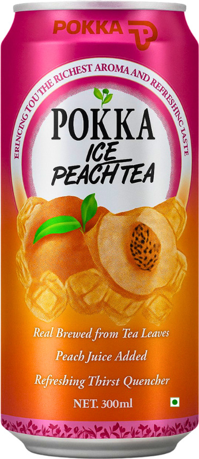 Image of Pokka Peach Iced Tea | Ready to Drink | No Artificial Flavor - Natural & Refreshing Iced Tea Tin