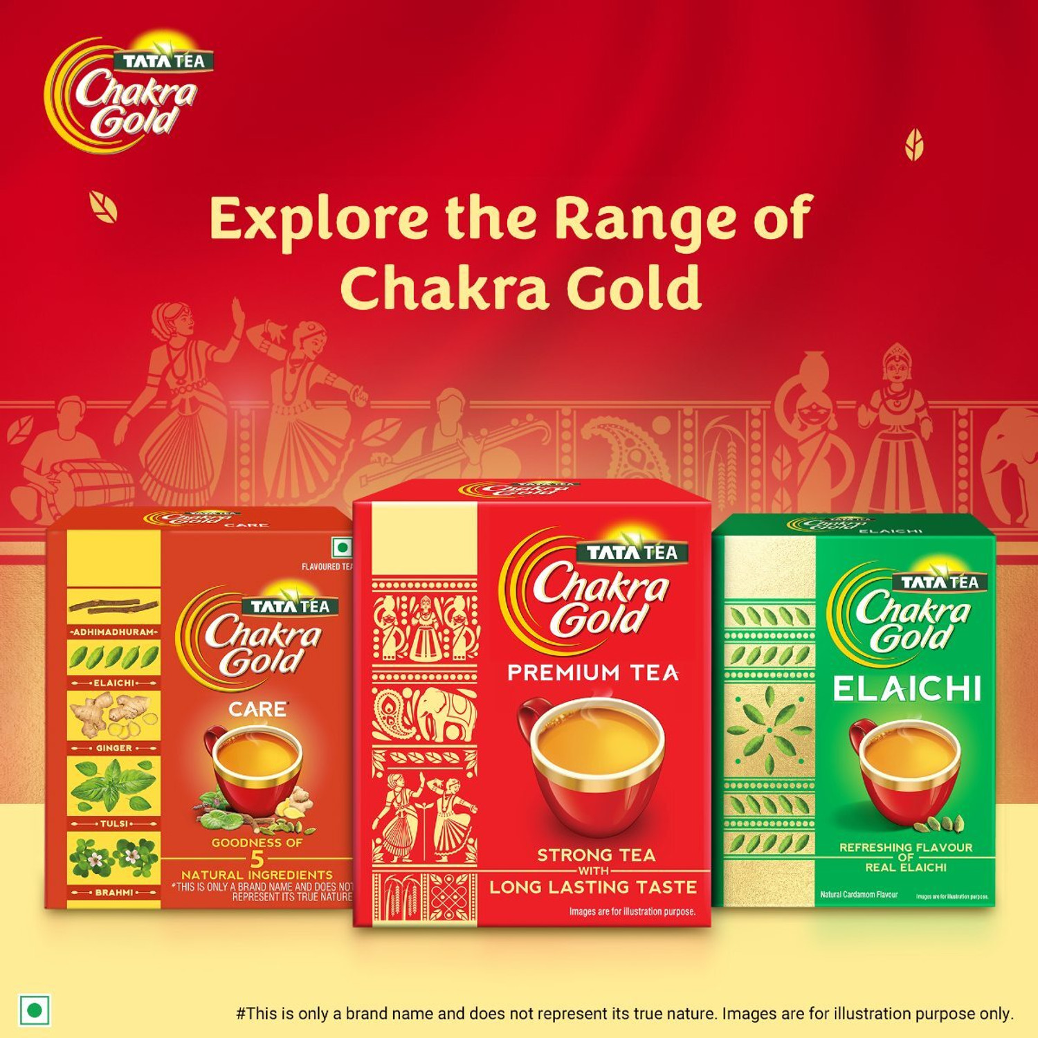 Image of Tata Tea Chakra Gold Dust Tea with Long Lasting Taste Tea Box