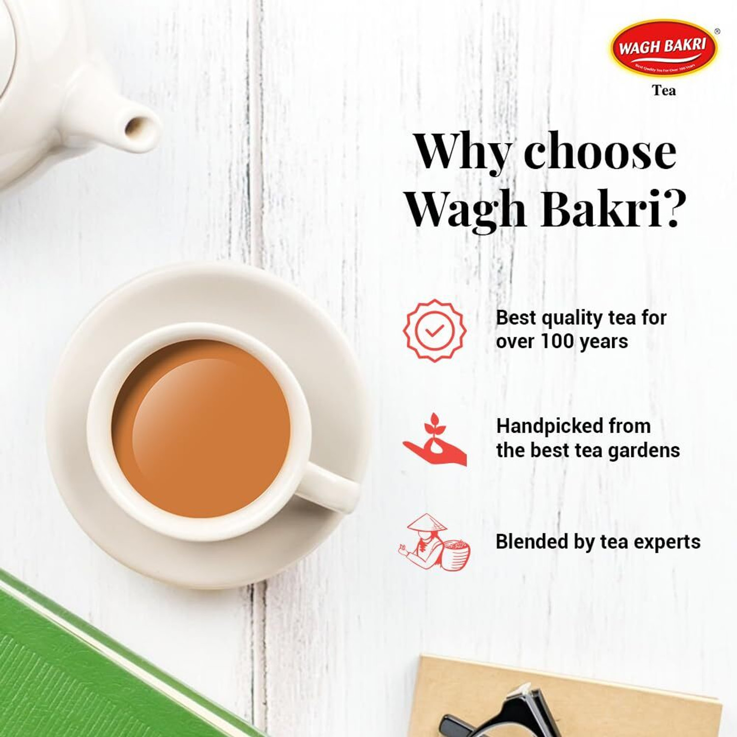 Image of WAGH BAKRI Navchetan Danedar Tea Pouch