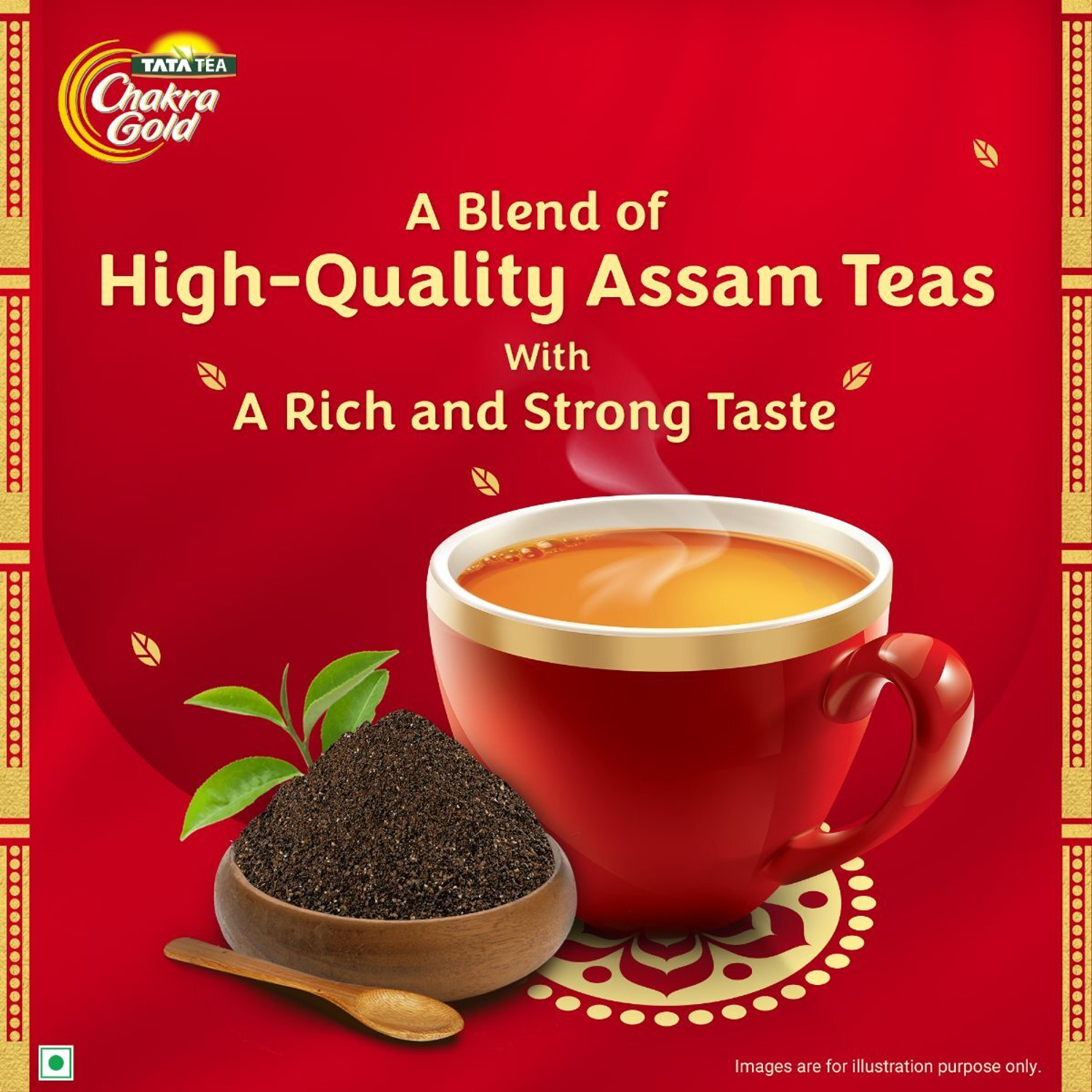 Image of Tata Tea Chakra Gold Dust Tea with Long Lasting Taste Tea Box