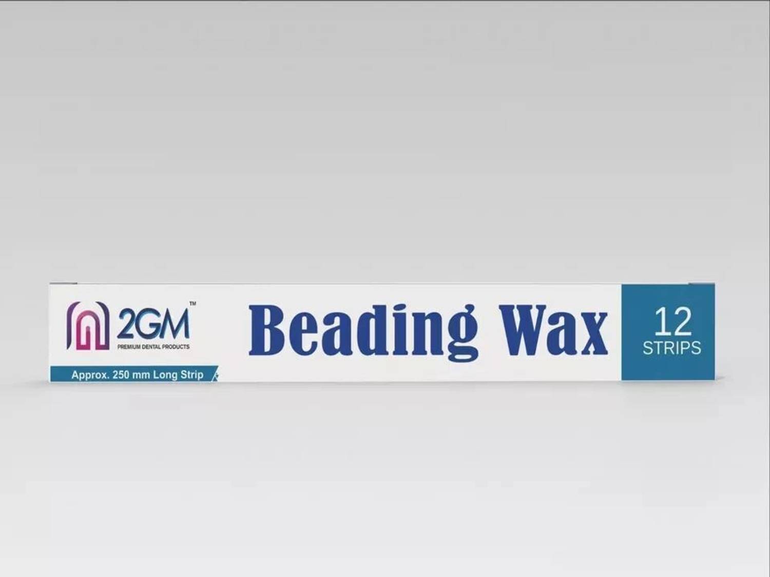 2GM Dental Beading Wax-12 Strips (Blue Color) Paraffin Wax Teeth Whitening Kit