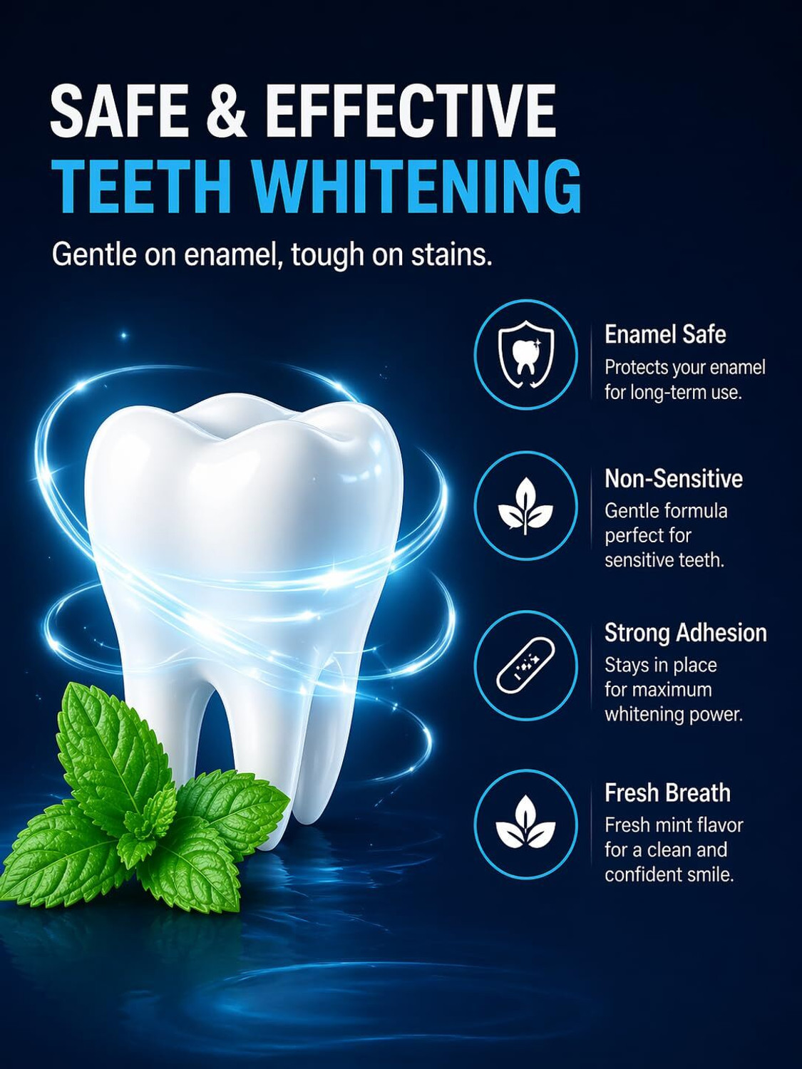 Image of Amazheal Advanced Teeth Whitening Strips for Sensitive Teeth, Stain Removal Whitening Kit Teeth Whitening Kit