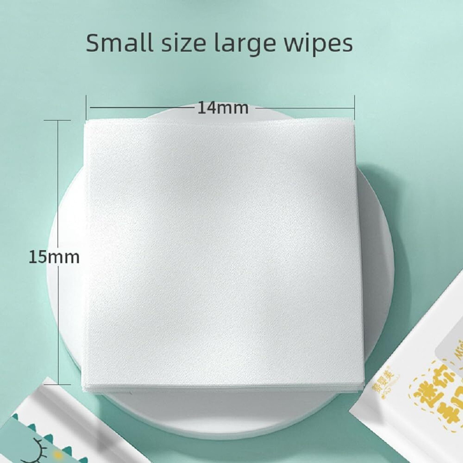 Image of Lozenge Mini Wet Wipes Teeth Wipe