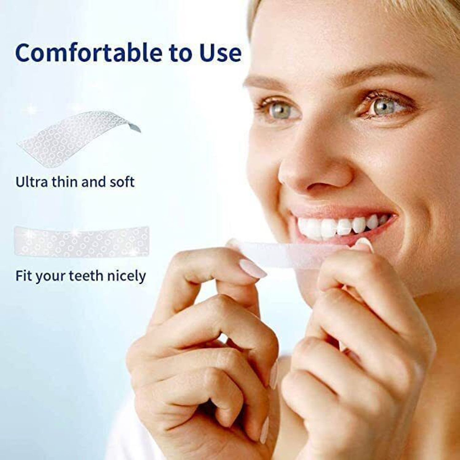 Image of ARMM Products 5DTeeth Whitening Strips Reduce Sensitivity&Remove teeth stains 14pc Teeth Wipe