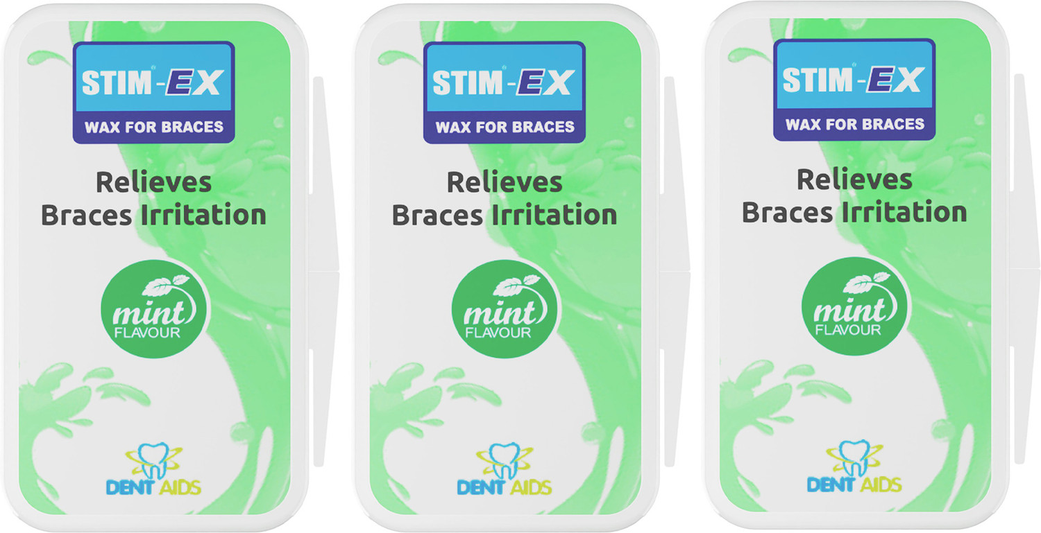 Image of STIM Ex Wax Strips for Braces, Retainers & Aligners | Teeth Wipes (Pack of 3) Teeth Wipe