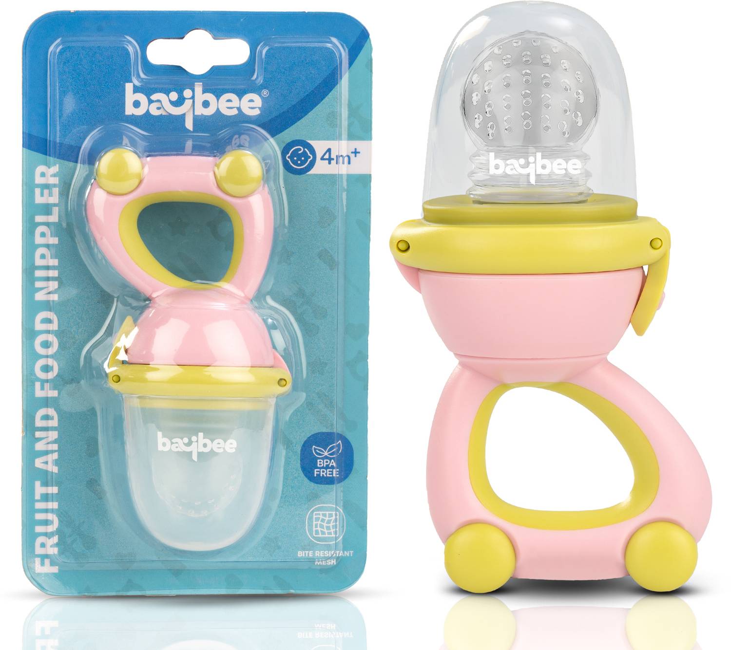baybee Silicone Baby Food Feeder Pacifier/ Fruit Nibbler for Babies 3–24 Months Newborn Teether and Feeder