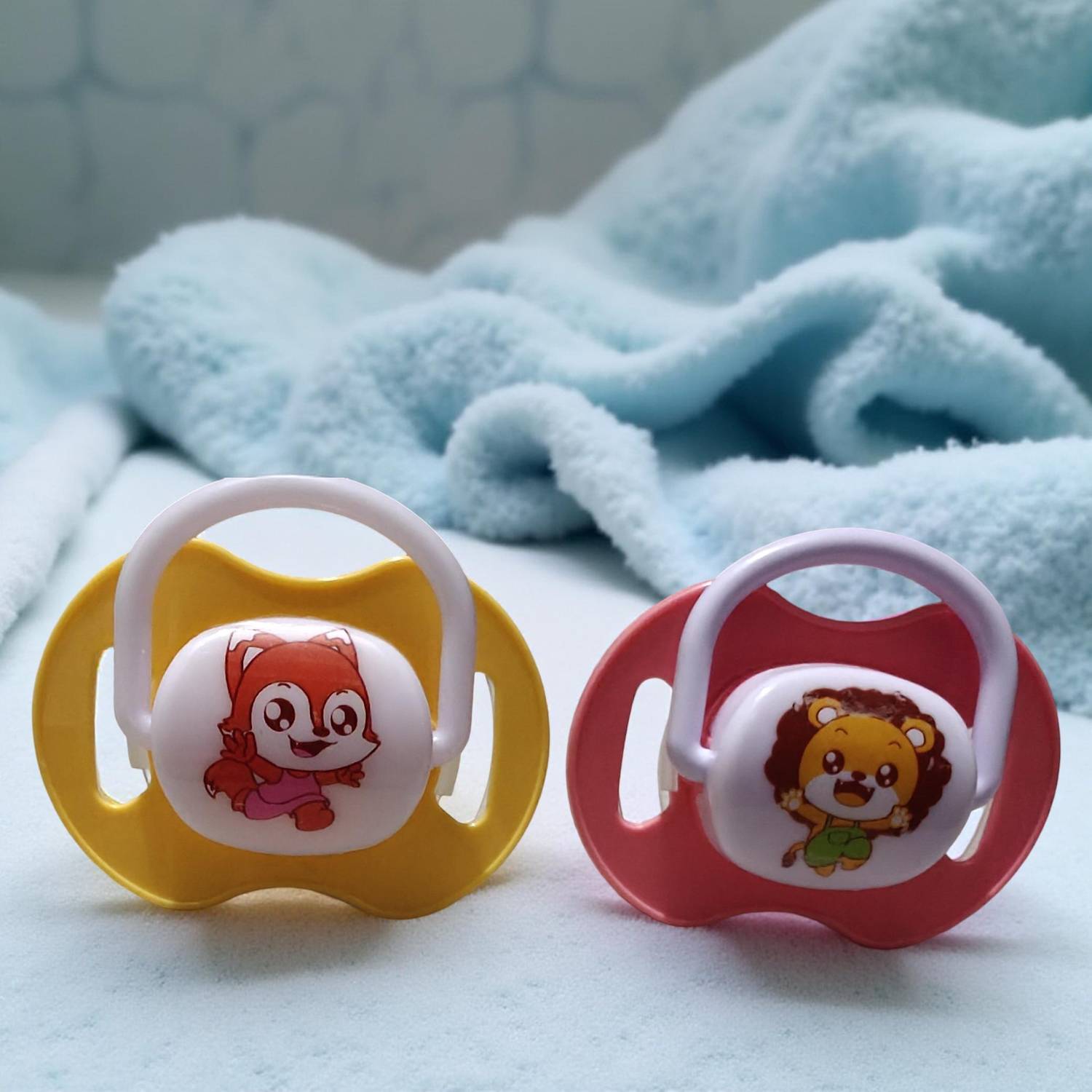 Bachpan Cartoon Design Orthodontic Silicone Pacifier | Best Baby Comfort Product Set Soother