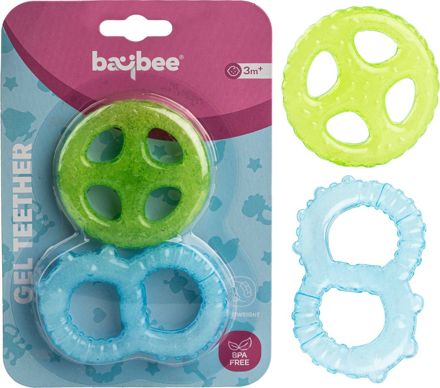baybee Natural Silicon Teether for Babies Non-Toxic BPA-Free Silicon Teether for baby Teether