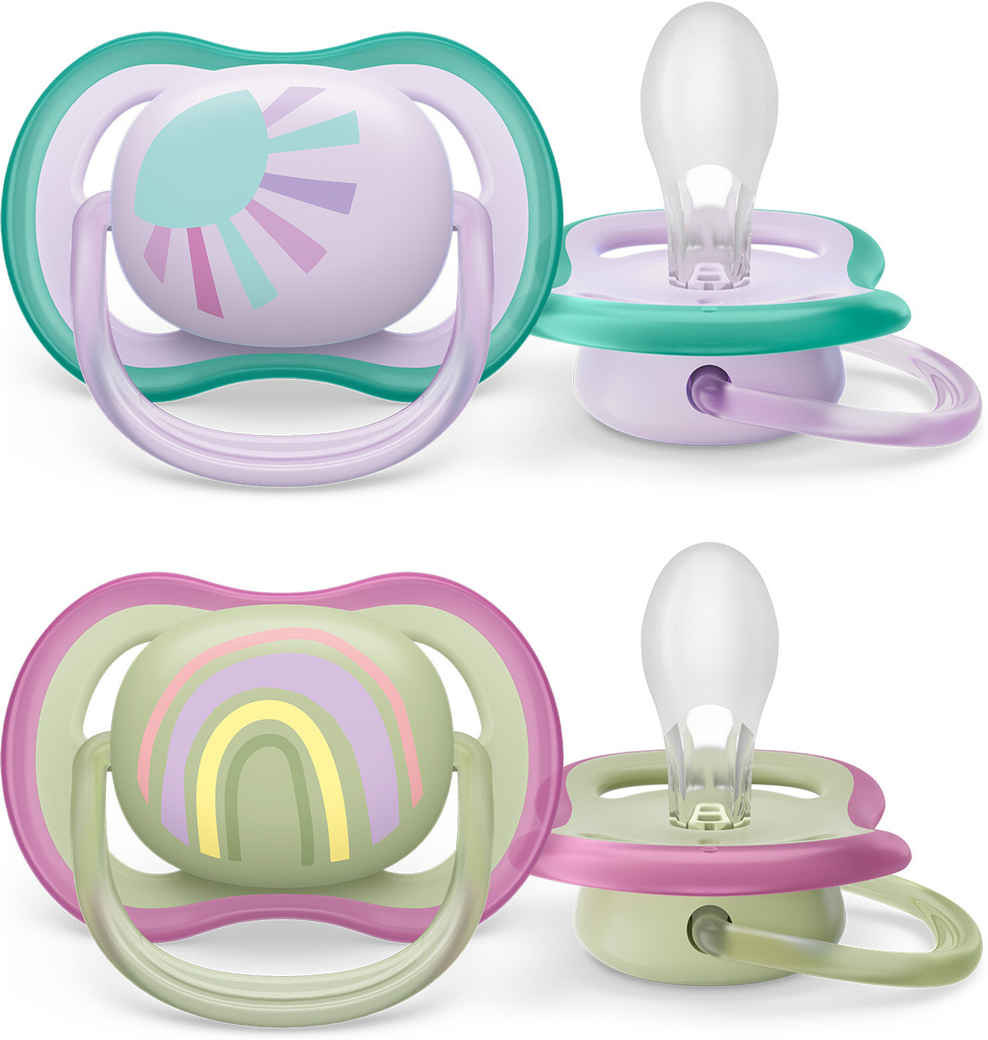 Image of Philips Avent Ultra Air Soother | SCF085 /59 | 0-6M | 98% acceptance* | Pack of 2 Soother