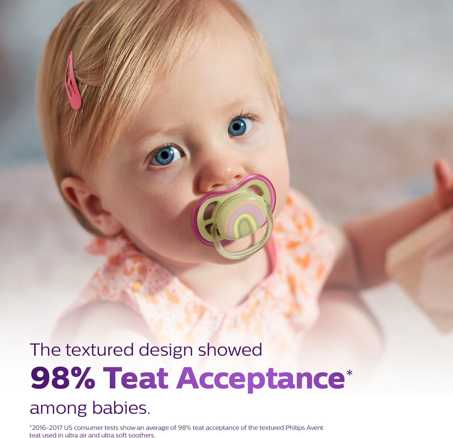 Image of Philips Avent Ultra Air Soother | SCF085 /59 | 0-6M | 98% acceptance* | Pack of 2 Soother