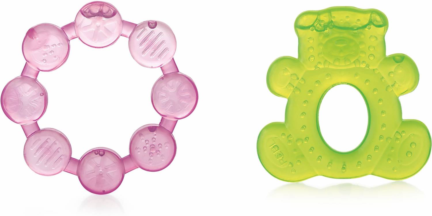 Beebaby Finger Water Filled Teether with Carry Case, Soothes Gums 3M+, Pack of 2 Teether