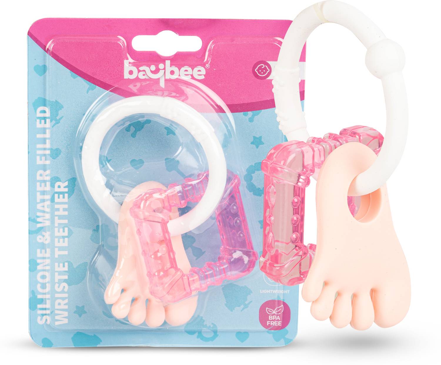 baybee Baby Rattles Ring Silicon Teether Toys for Babies with Smooth Edges 3-12 Months Teether