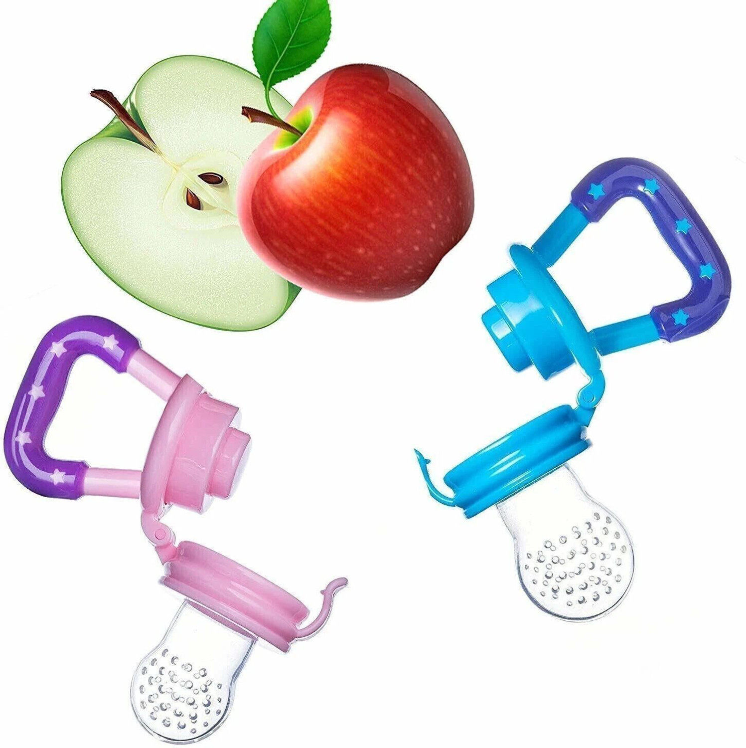 Image of Goyoku Steel Feeding Bottle, Spoon Bottle, Nibbler, Teether, bib, Finger brush Feeder