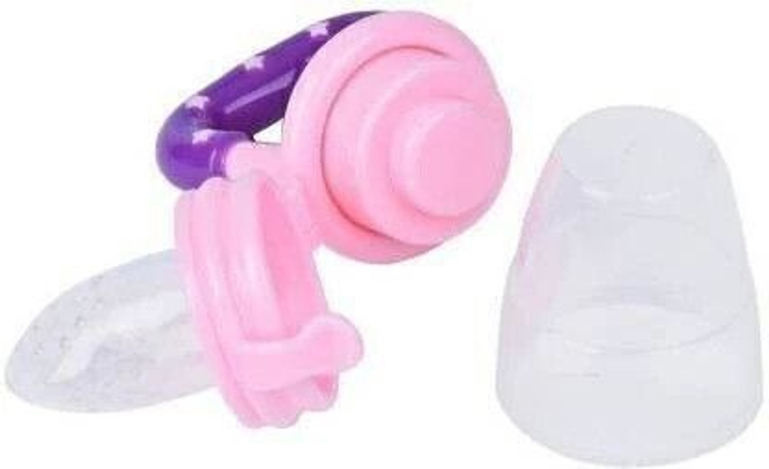 Image of IRSHYAN KIDZGHAR Premium Quality Of Baby Combo Pack of Fruit Feeder Pacifier & Baby Finger Brush with Tongue Cleaner||Silicone Fruit Nibbler|| Silicone Baby Brush|| Baby Tongue Cleaner||100% BPA Free (Multicolor) Teether and Feeder Teether and Feeder