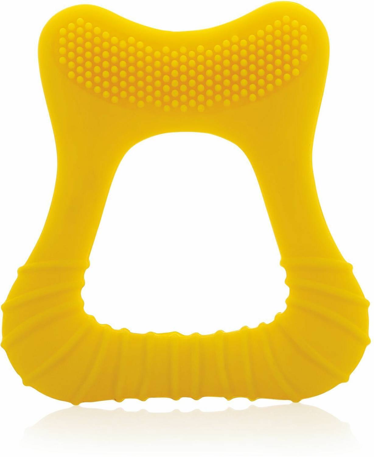 Beebaby Tooth Shape Soft Silicone Baby Teether with Bristle & Carry Case, BPA Free, 6M+ Teether