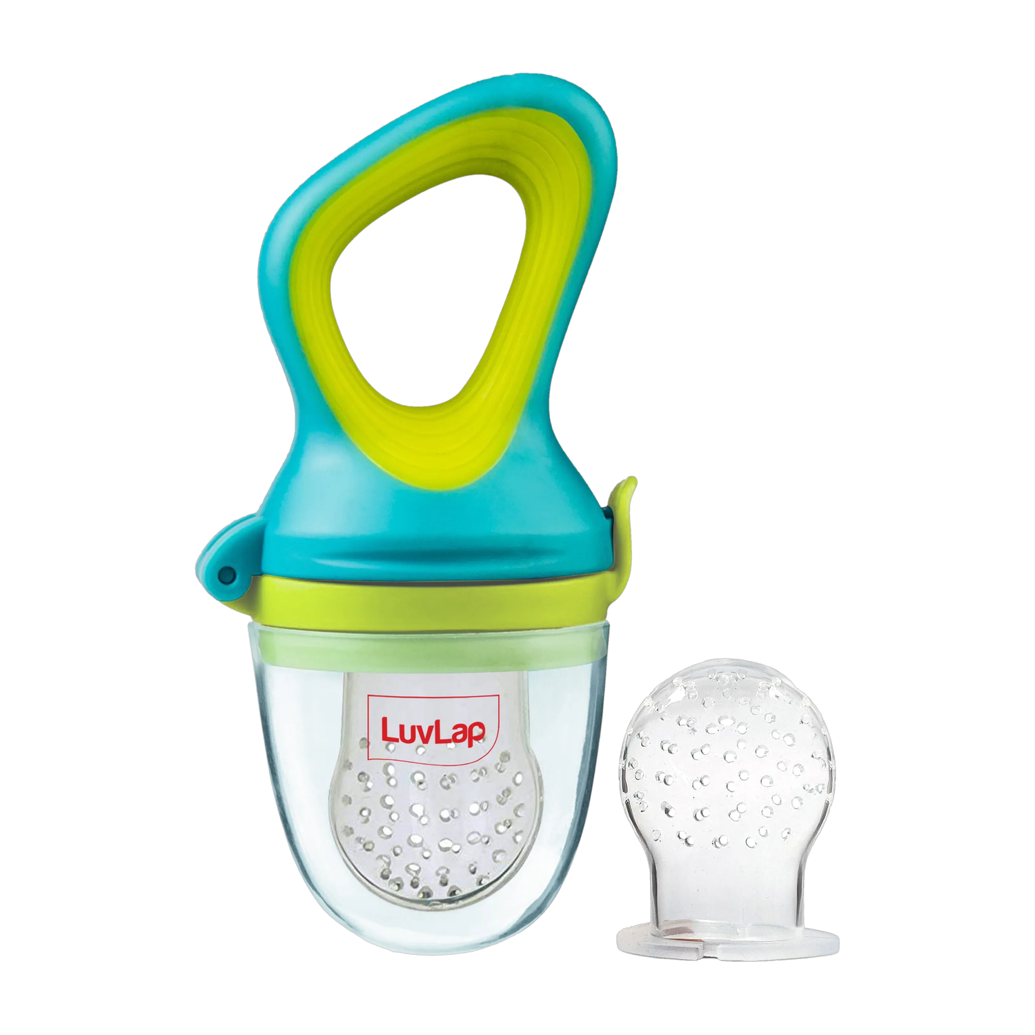 Image of LuvLap Elegant Silicone Food /Fruit Nibbler with Extra Mesh, Soft Pacifier & feeder Feeder
