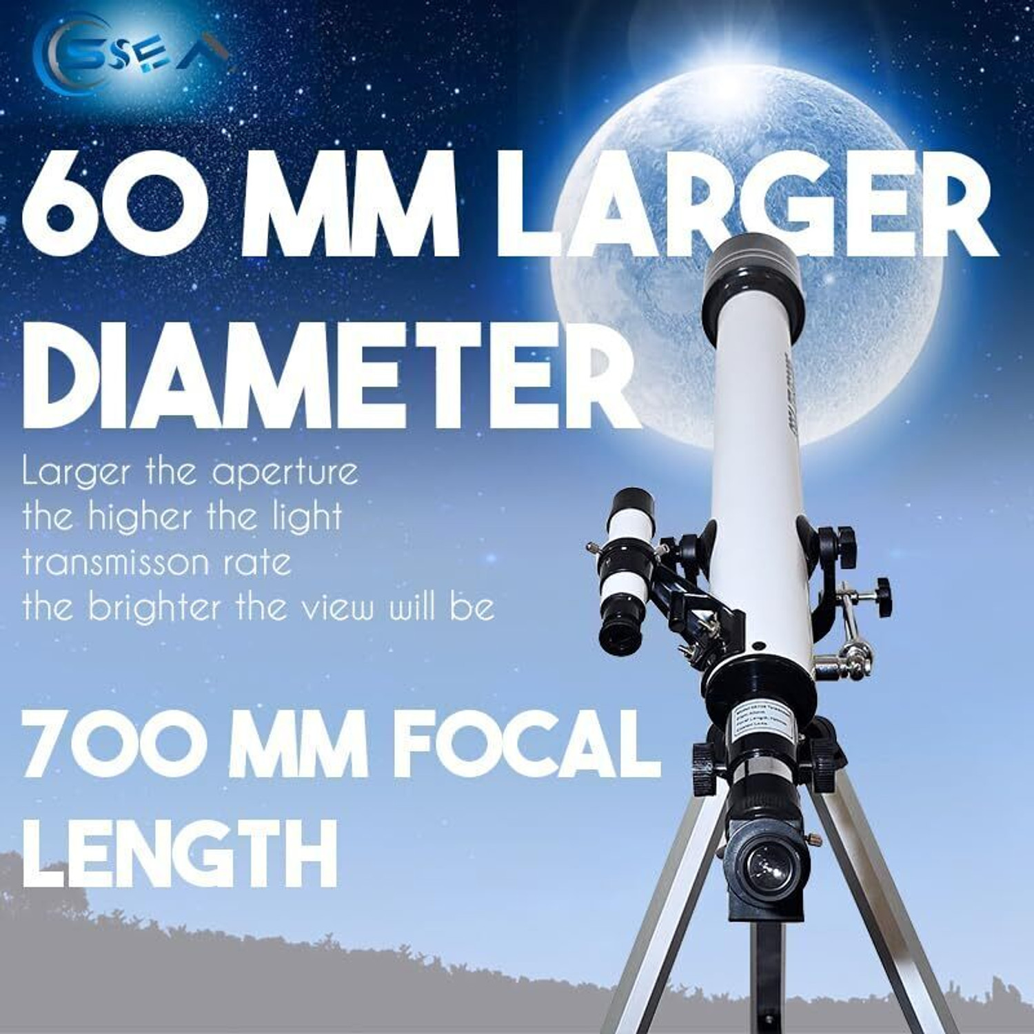 Image of SSEA Model 60700 Refracting Telescope
