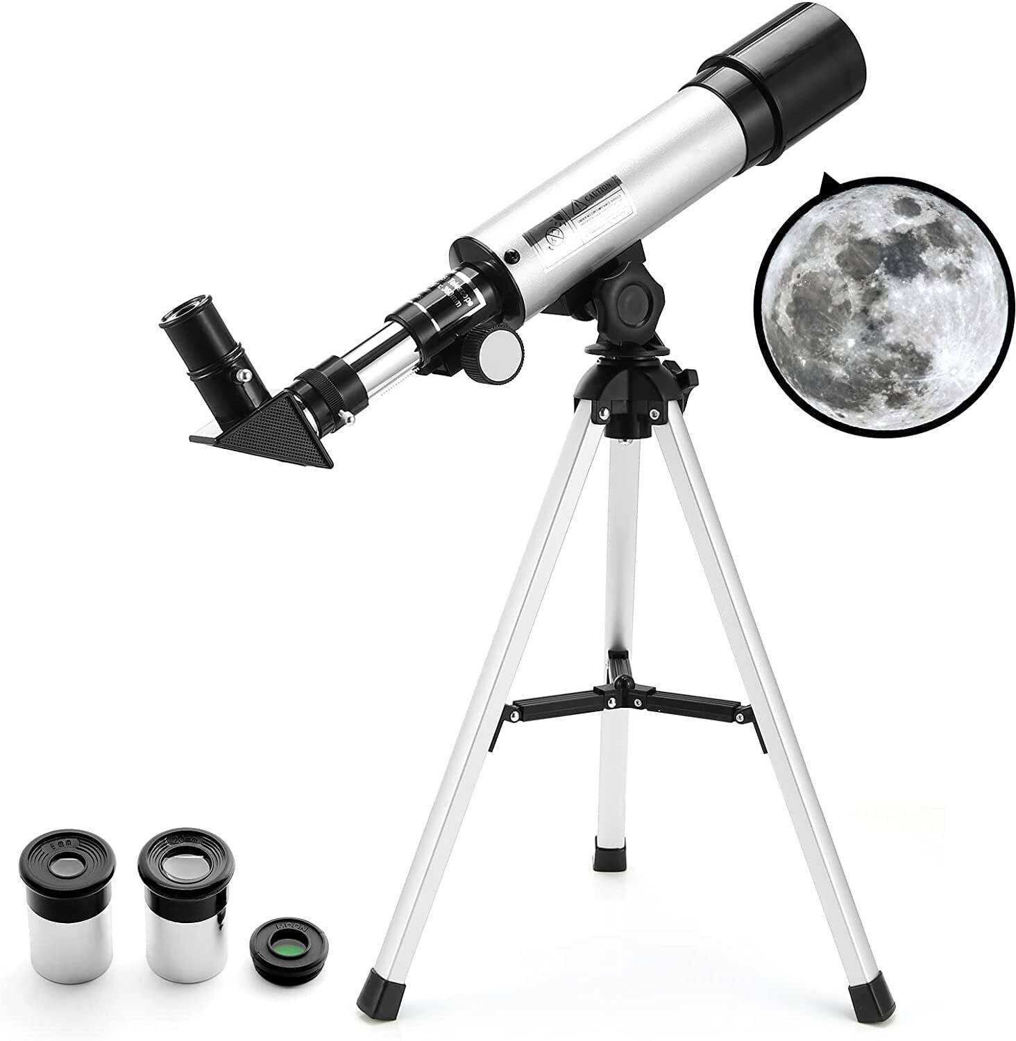 zvonko Telescope Zoom 90X HD Focus Astronomical Refractor Portable
