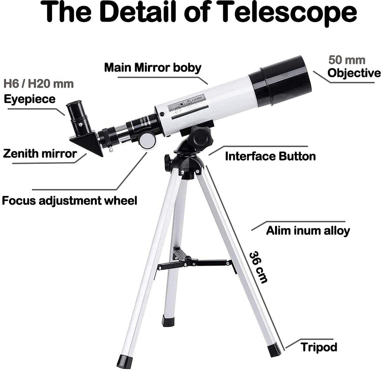 Image of zvonko Telescope Zoom 90X HD Focus Astronomical Refractor Portable Telescope Catadioptric Telescope