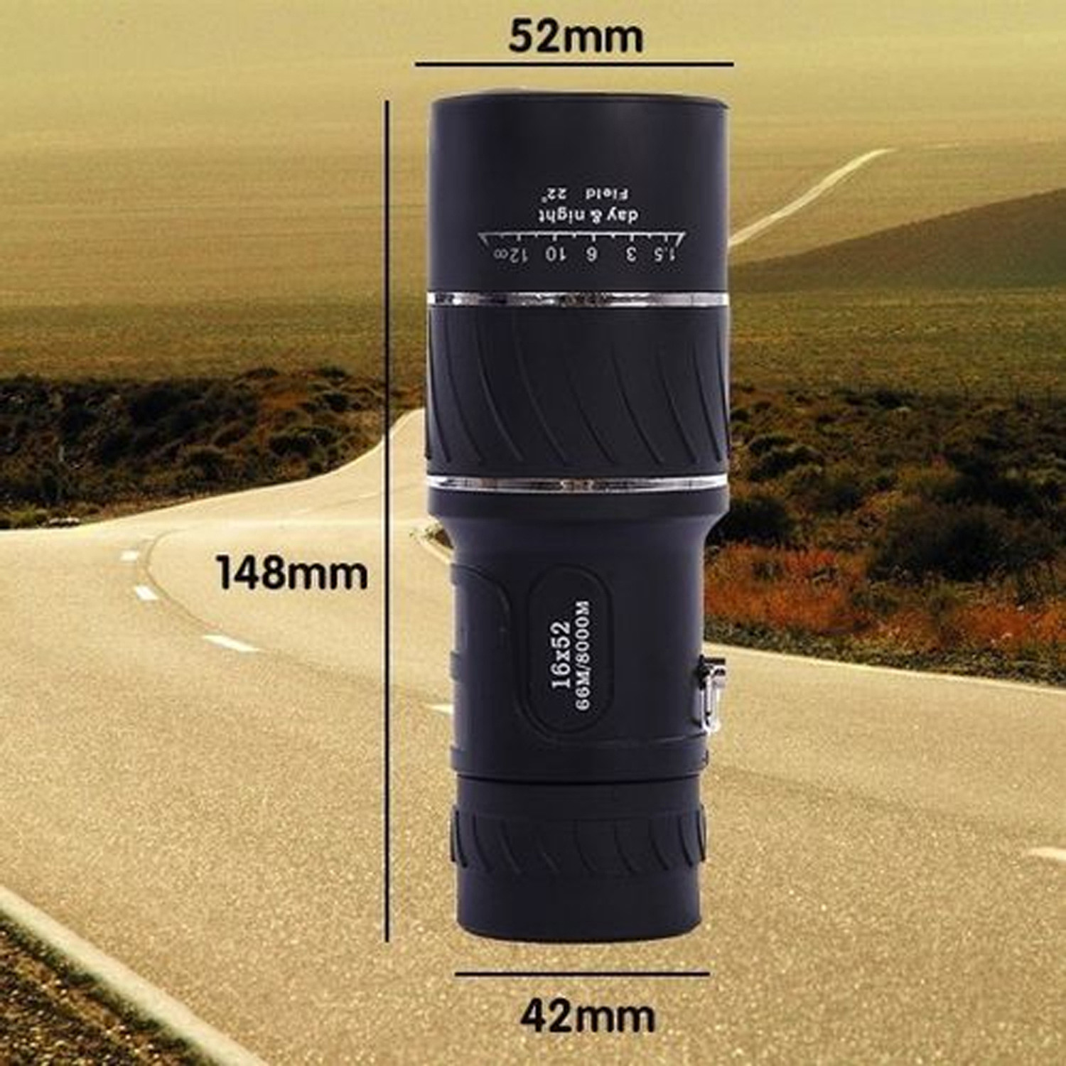 Image of USG 16x52 with Powerful Lens Foldable Monocular Telescope Long Distance Catadioptric Telescope