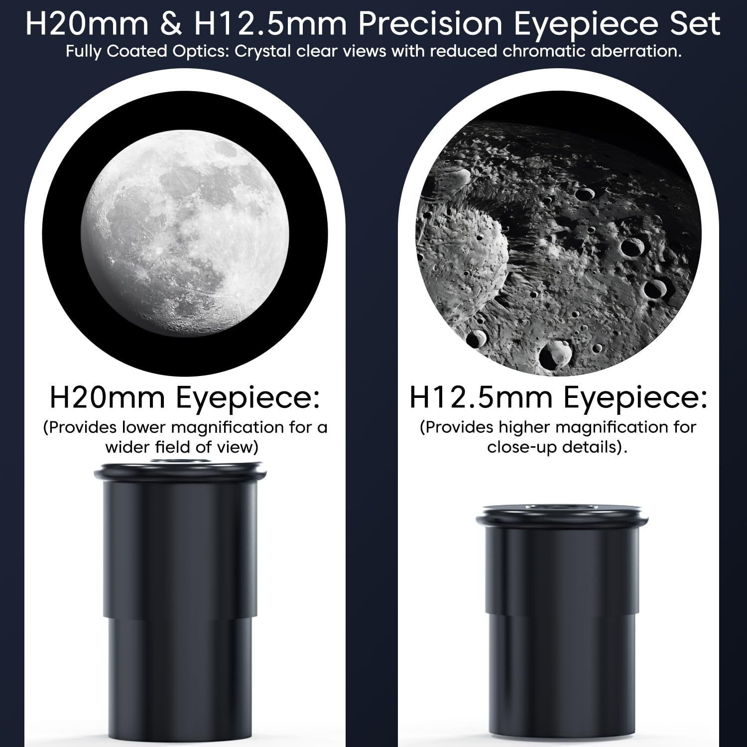 Image of sounce Astronomical Refractor Telescope 20x-96x Zoom, Alt-Az Mount, Sky Viewing Refracting Telescope