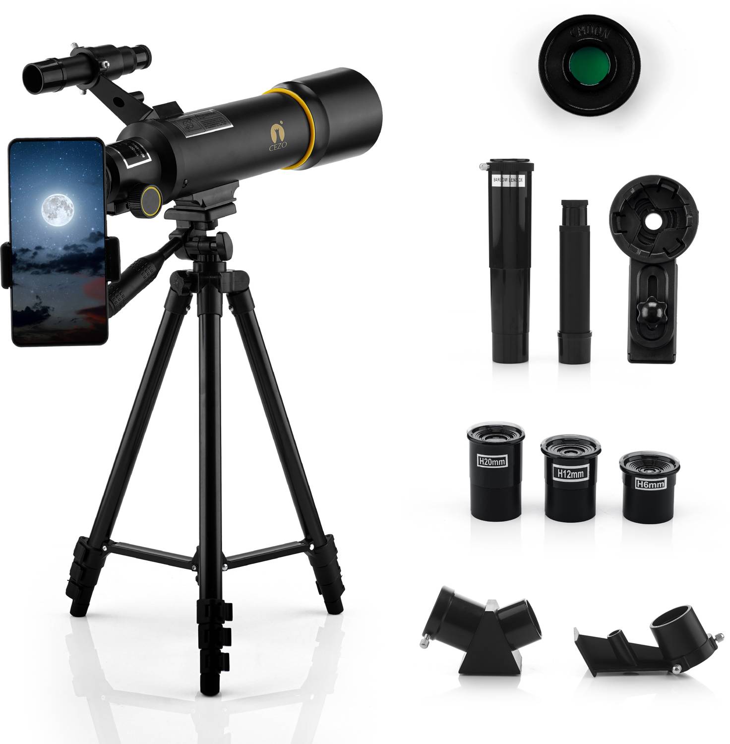 Cezo 70TZ Telescope for Adults & Kid & Astronomy with 42.5 Inch