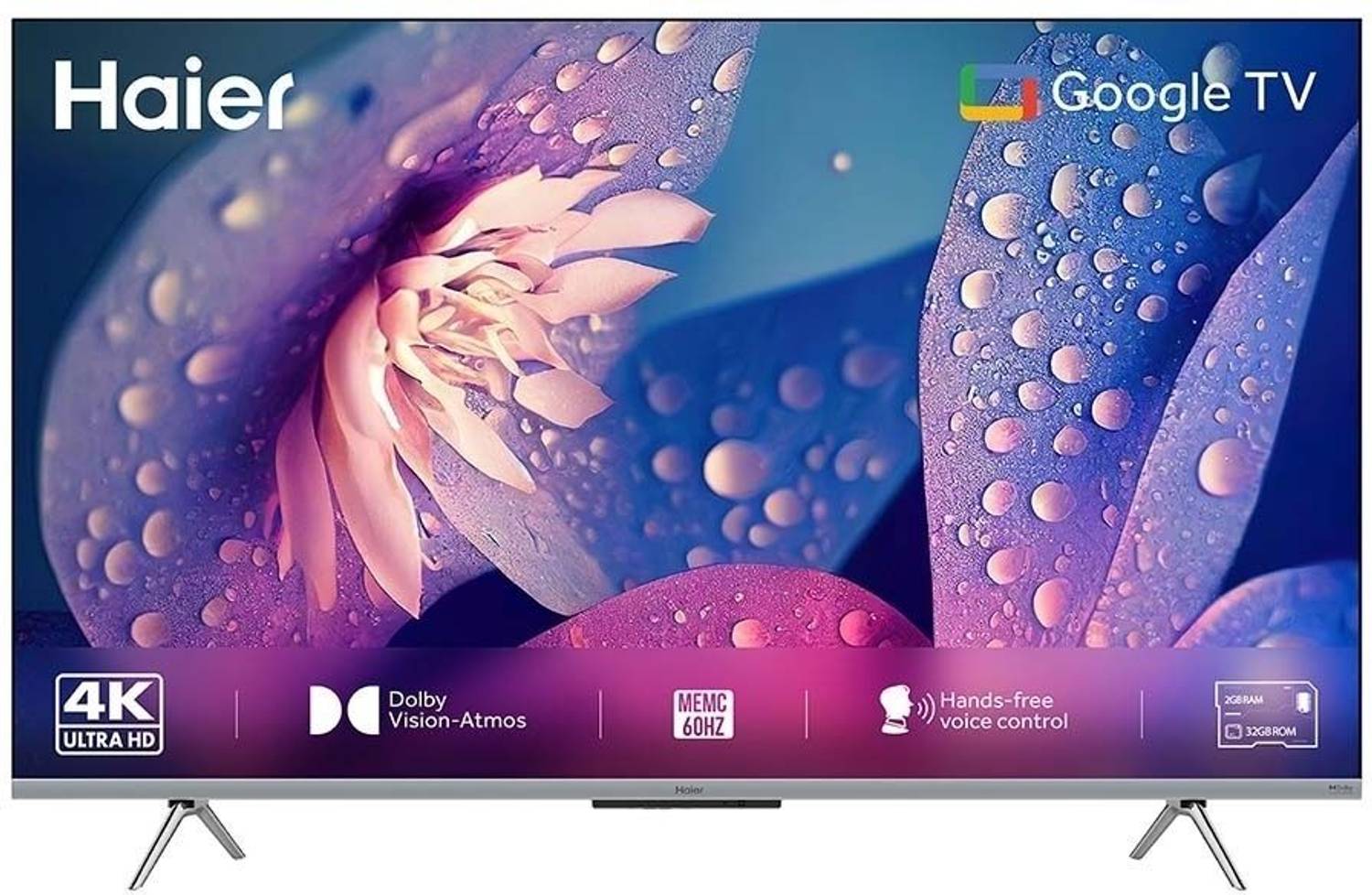 Haier 108 cm (43 inch) QLED Ultra HD (4K) Smart Google TV with fe