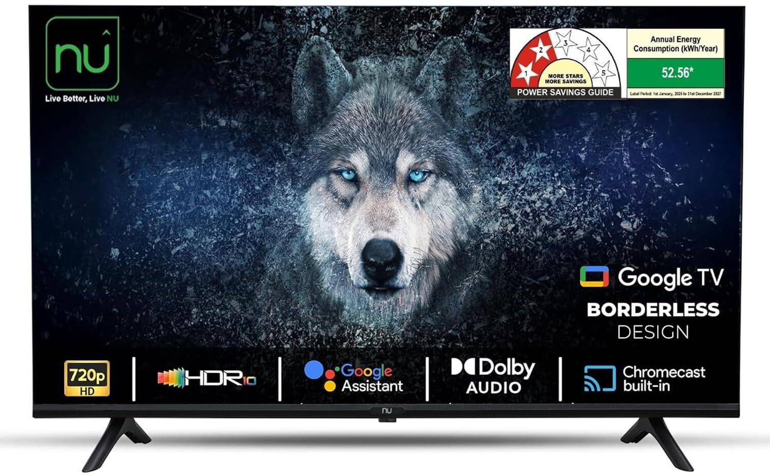 NU 109.2 cm (43 inch) Full HD LED Smart Google TV with Mount